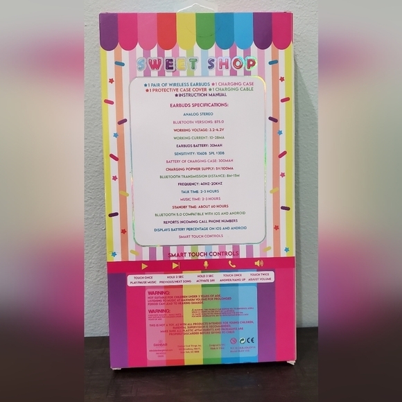 Sweet Shop Wireless Ear Buds +Charging Case - Picture 14 of 14